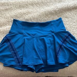 Free People Movement Pleats and Thank You Blue Skort